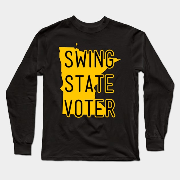 Swing State Voter - Minnesota Long Sleeve T-Shirt by brkgnews